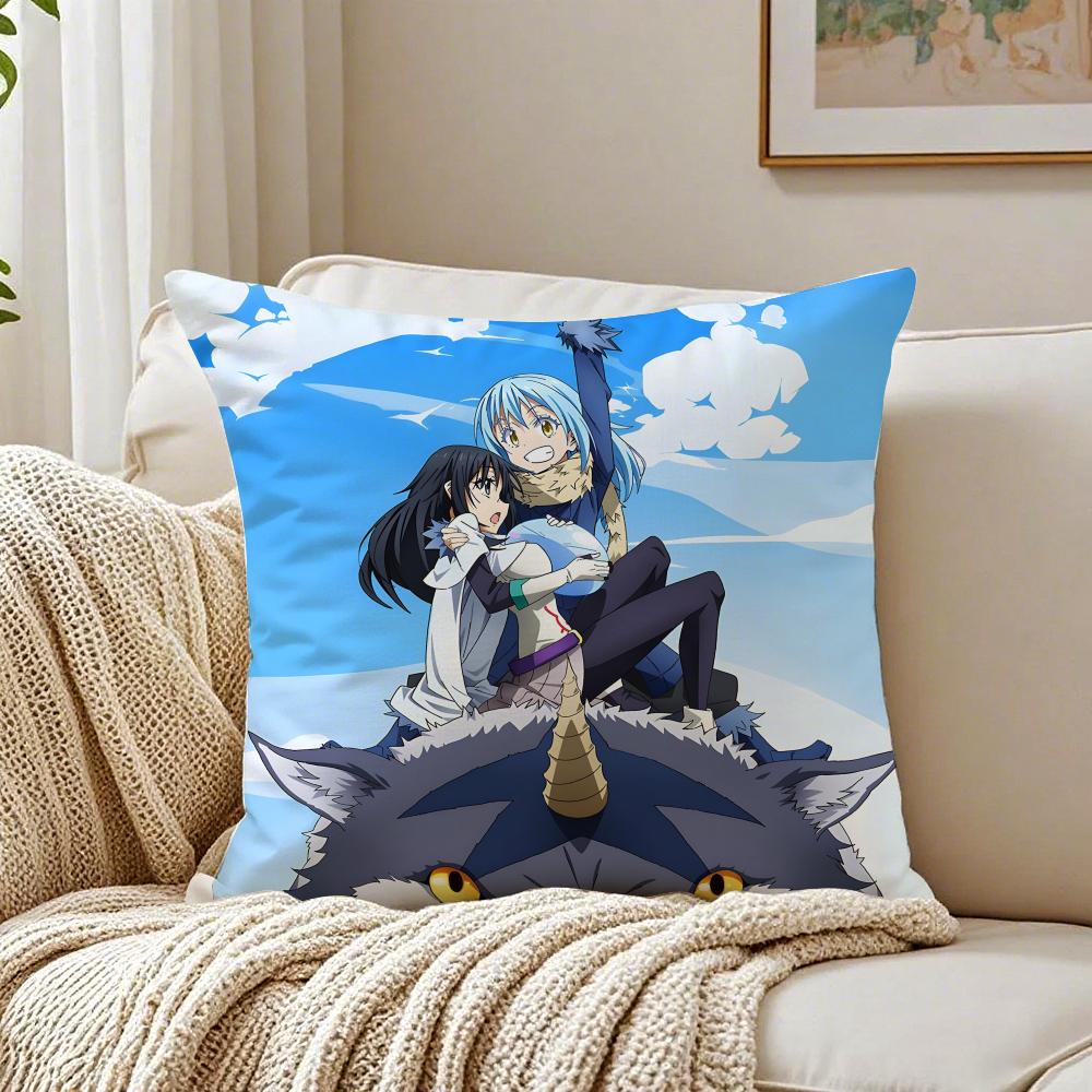 Anime That Time I Got Reincarnated as a Slime Kissenbezug Kissenhülle Milbenschutz Wohnzimmer Sofa Dekor Kissen Zimmer