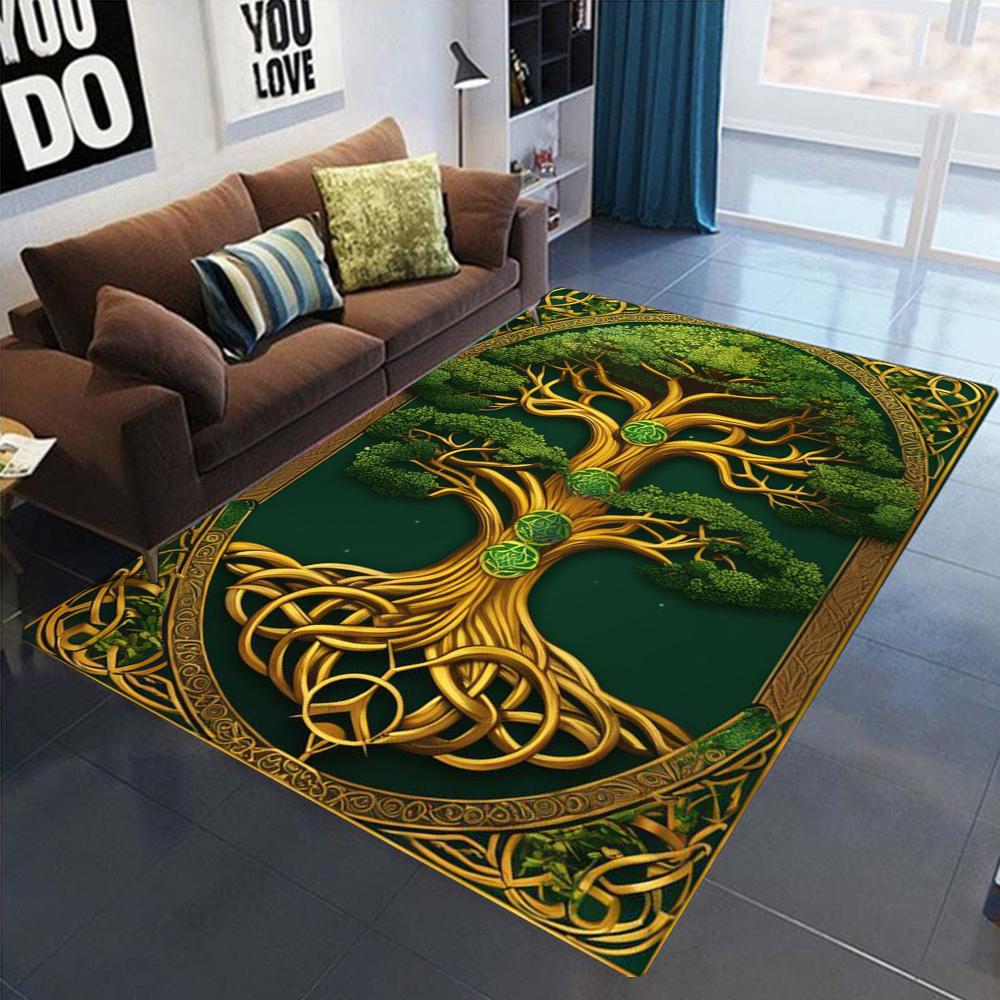 

Tree Of Life Pattern Floor Mat With Various Styles Like Colorful Flames Flowing Water And Intricate Roots Home Decor Carpet 40x60CM