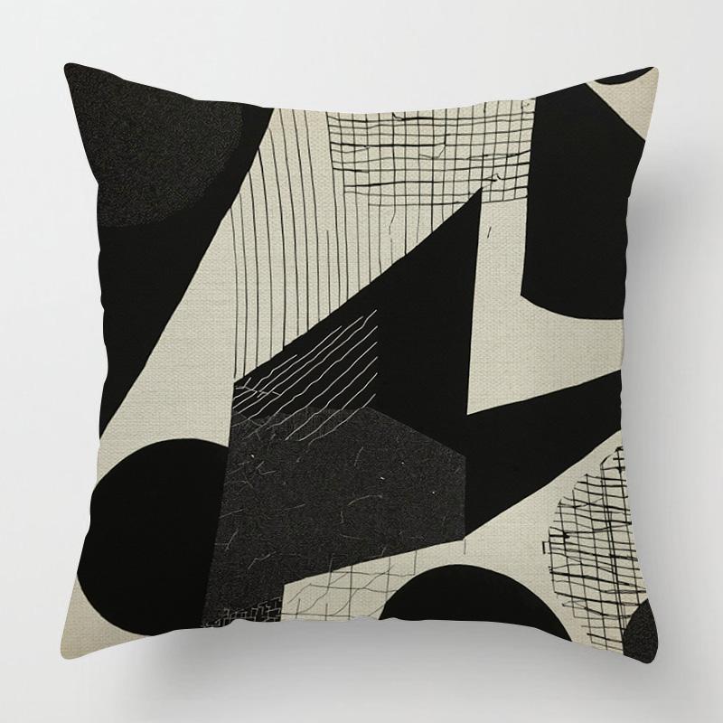 Home Decor Modern Abstract Geometric Pattern Pillow Covers Pattern Cushion Cover Suitable For Sofa Bedroom Car Pillow Cover