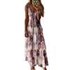 Summer 2025 Casual Long Skirt Jumpsuit Printed Camisole Vest