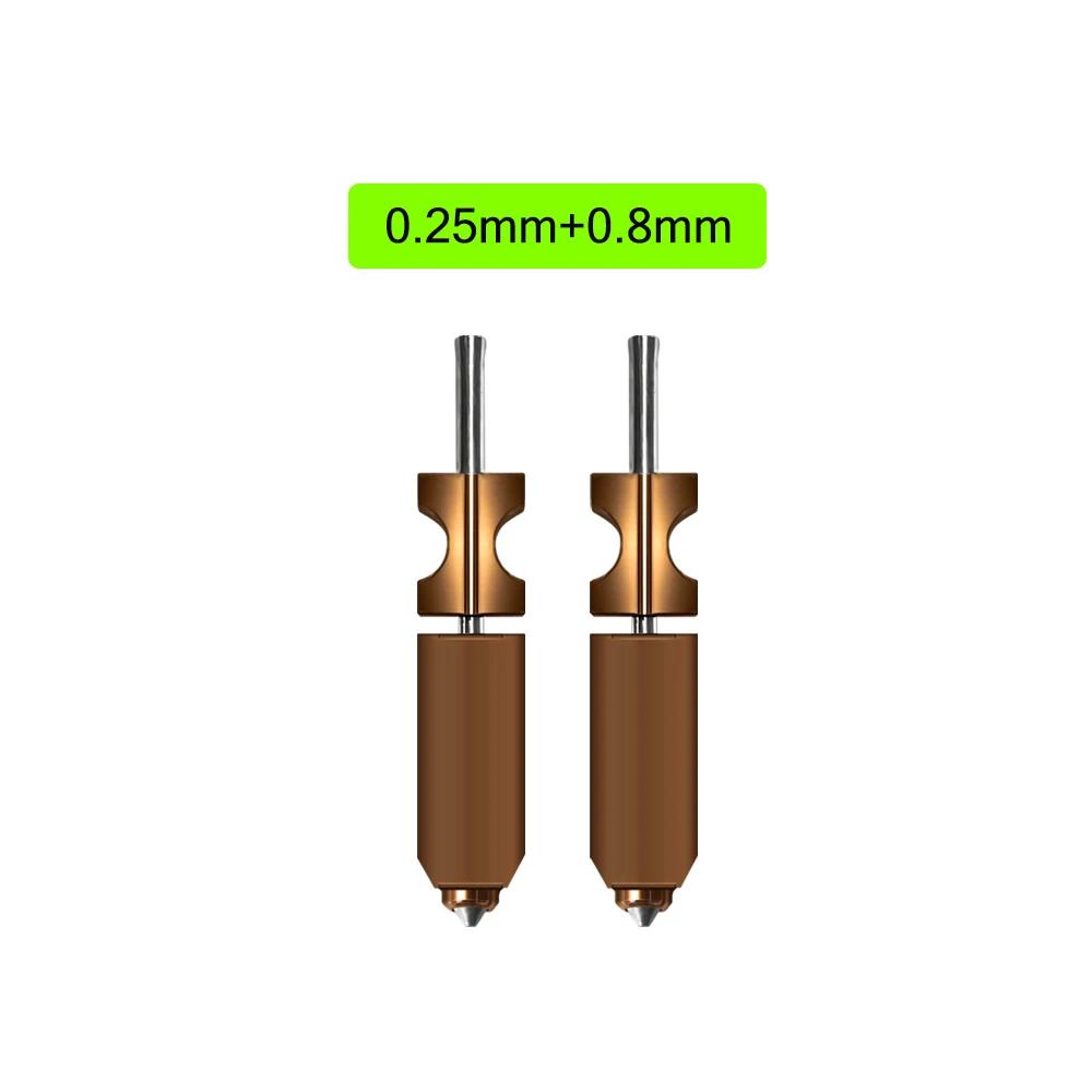 New For FlashForge Ad5x Nozzle Hardened 0.25 0.4 0.6 0.8 Adverturer Ad5x Flashforge Extruder Ad5x Hotend 3d Printer Accessories
