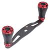 95MM Spinnrolle Schwinghebelgriff Links Rechts Angelrad Knauf ErsatzSchwarz Rot