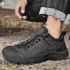 Herren Wanderschuhe Wasserdicht Abriebfest Sport Camping Kletterschuhe Outdoor Trekking Tourismus Schwarz Angeln Jagdstiefel