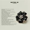 Oil Drop Petals With Rhinestone Buttons Chiffon Sweater Fur Clothes Decorative Buttons Woolen Coat Buttons