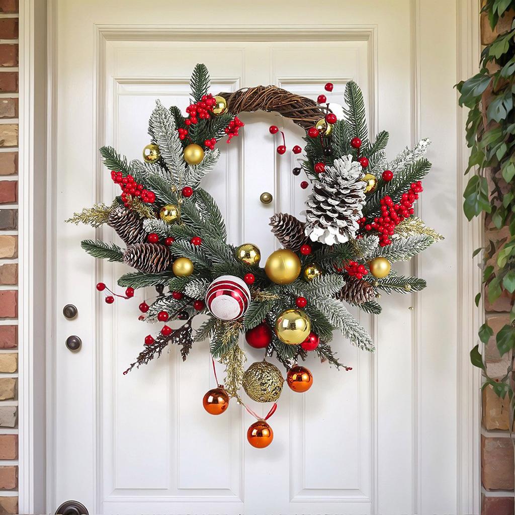Christmas Kitchen Cabinet Wreaths, Suitable For Decorating The Kitchen Or Doors, Both Indoors And Outdoors For Holiday Decorations