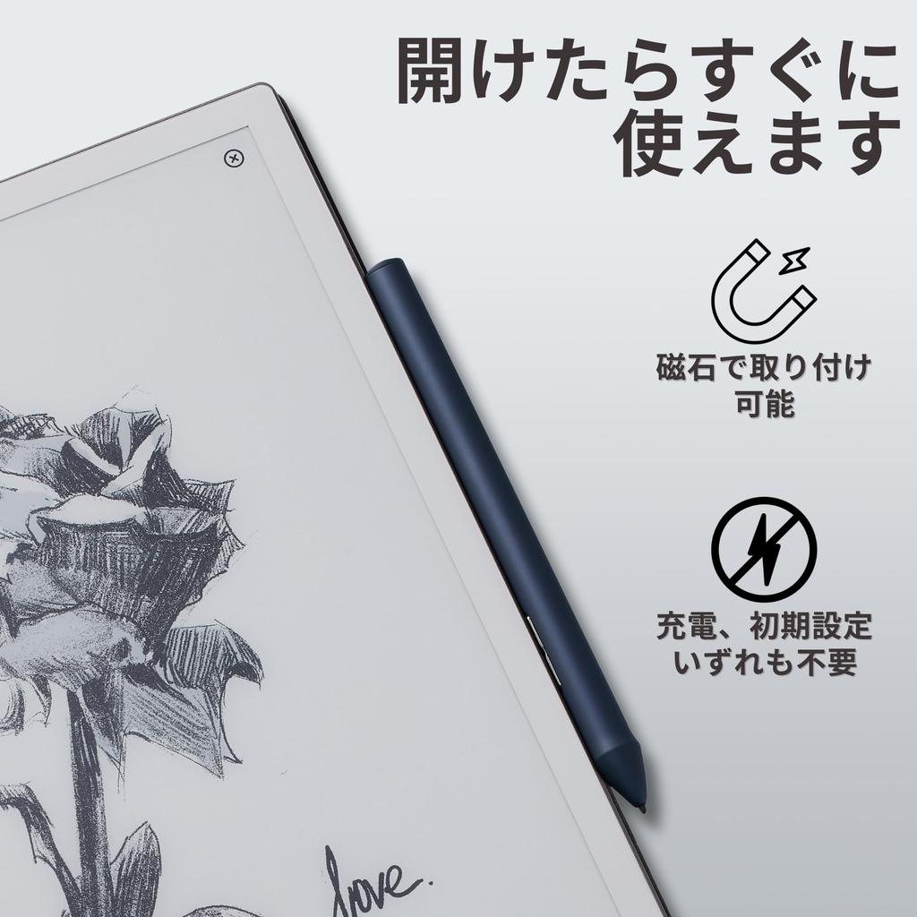 King Write SY05 Black EMR Stylus Pen for Galaxy Note Fujitsu Quaderno High Up to 4096 Pressure Palm and Eraser Function (Gen.2/Gen.3C) - Accuracy,