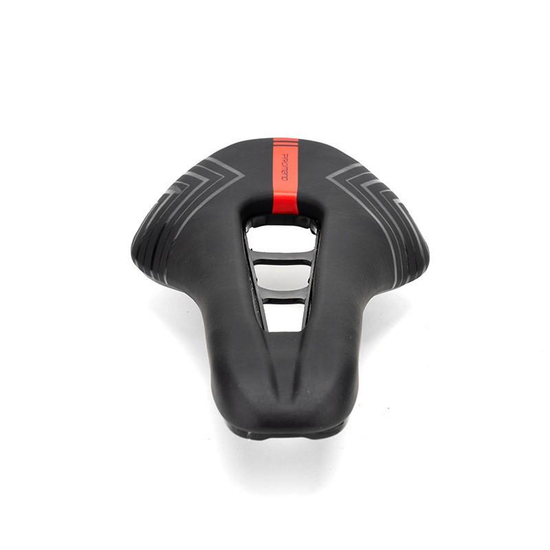 Comfortable Hollow Road Bike Saddle SD-562 Triathlon Cycling Mountain Seat With PU Leather Steel Rail