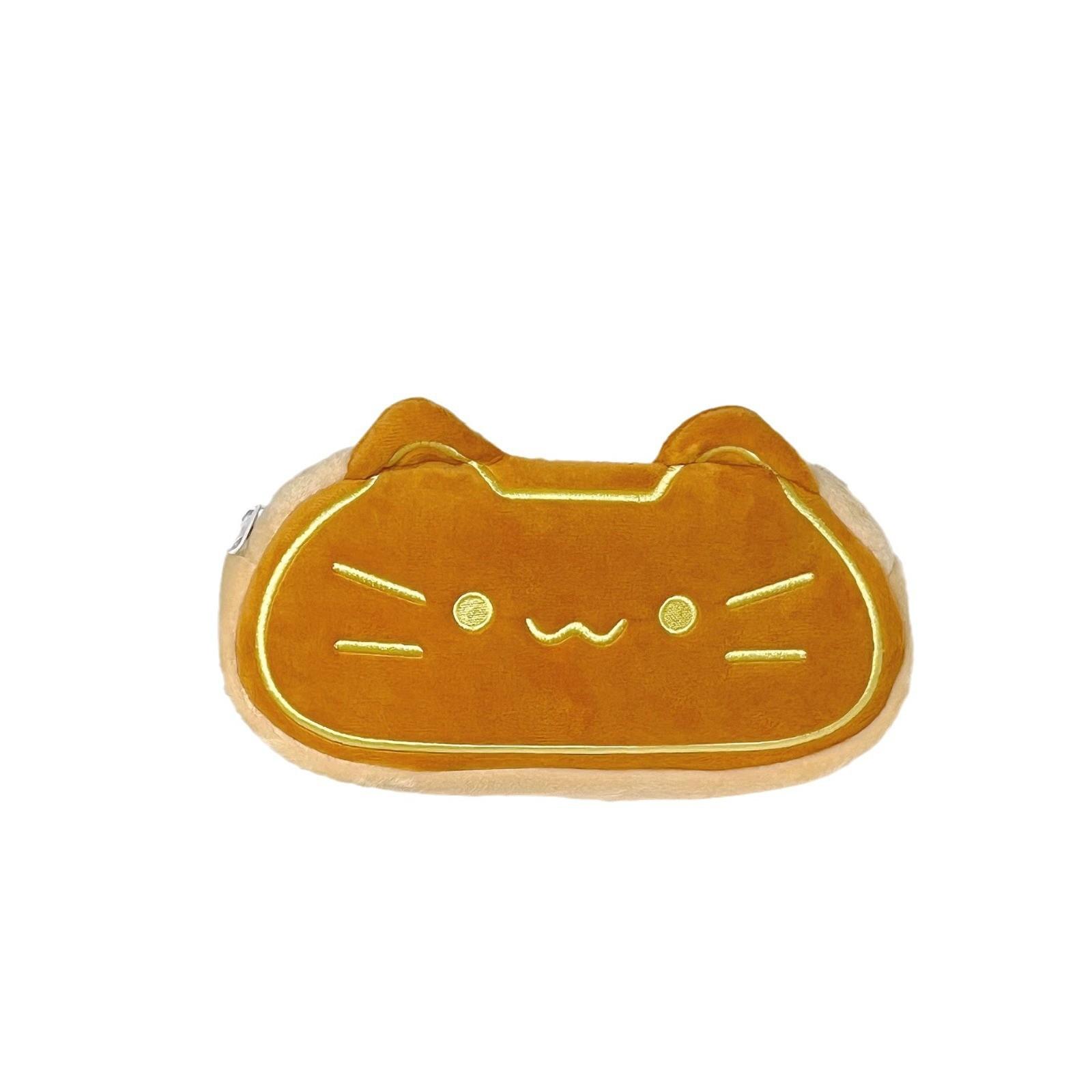 

Cat Pen Case Cute Student Stationery High Appearance Level Stationery Box Storage Large Capacity Storage Bag жёлтый