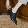 Single shoes soft sole black shoes black dress leather shoes spring professional single shoes deep mouth