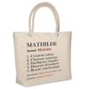 Beach Bag - PLANETEE - Insulated Mathilde Definition - Natural Cotton - Large Capacity - Printed In France