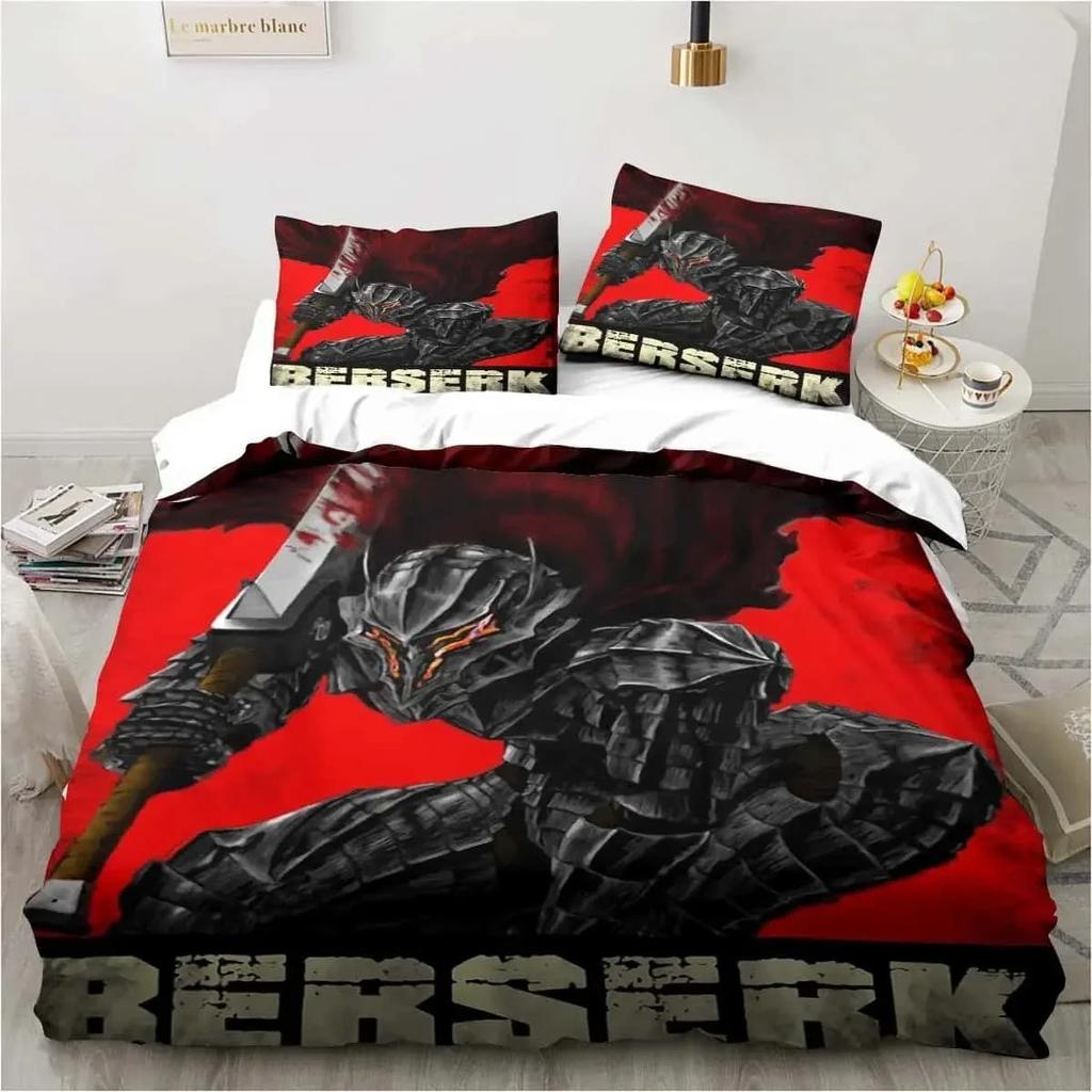 Polyester Comfortable Anime Print Duvet Cover Set With Duvet Cover And Pillowcases King Queen Twin Sizes For All Ages