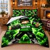 Roblox Pattern Bedding 3Pcs Set Bed Sheet And Pillowcases For Indoor Bedroom