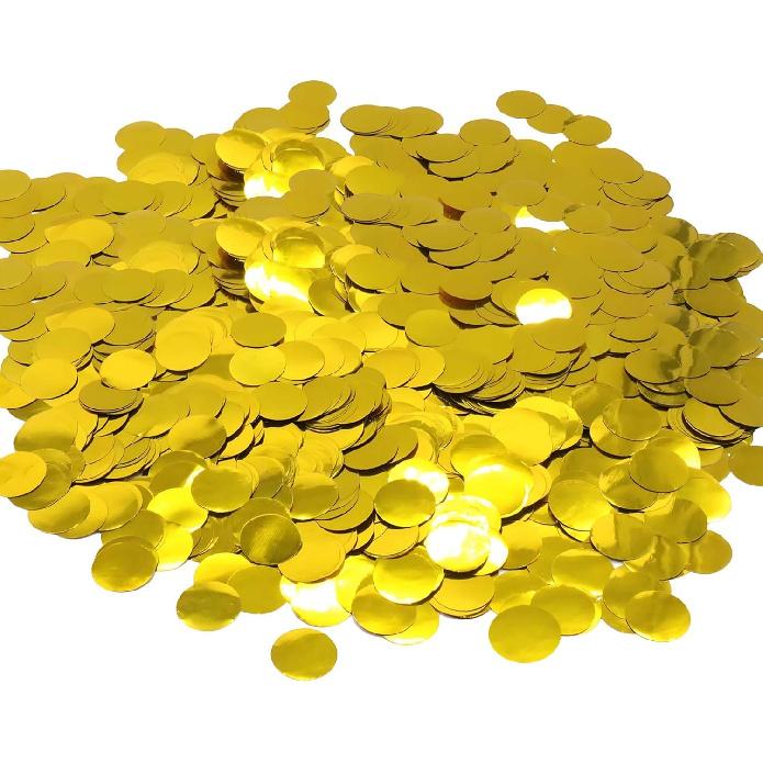 Multi Color Round Foil Confetti Beautiful Rainbow Metallic Table Confetti Glitter for Fill Balloons, Wedding,Birthday,Party,Festival