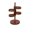 Wooden Jewelry Organizer Rotatable Earring Holder Show Case Key Storage Rack  Entrance Door