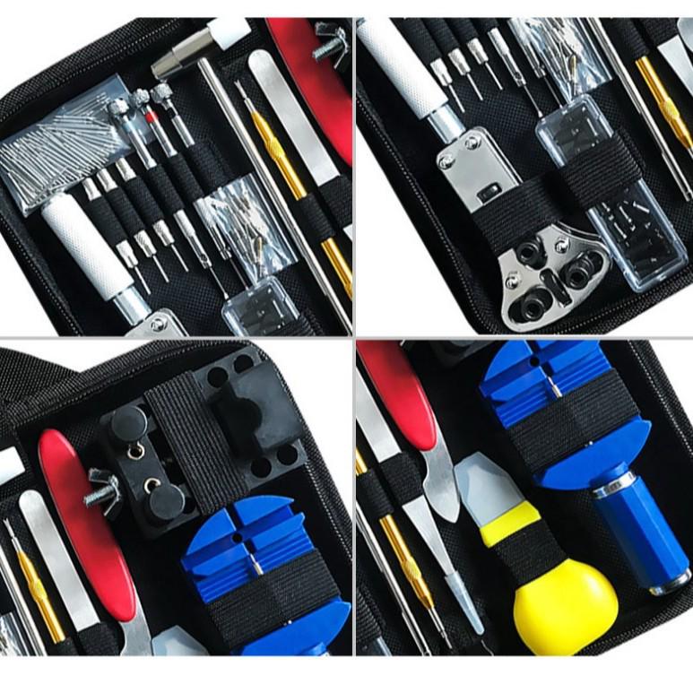 147-Piece Watch & Glasses Repair Kit with Case Opener and Battery Replacement Tools for Home Use