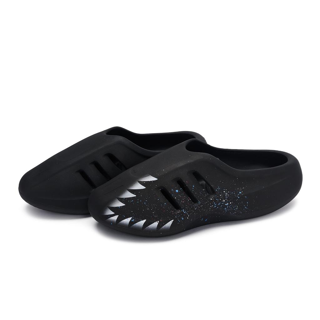 Adidas Originals AdiFOM IIInfinity Mules Abrasion Resistant Closed Toe Slippers Unisex Black White Blue IG6969(Team1189-)