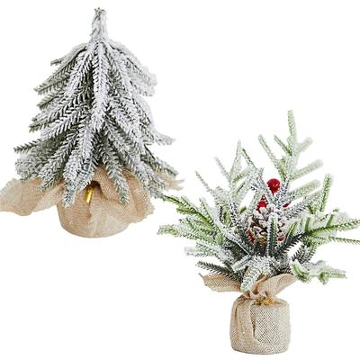 Desktop Xmas Tree Small Simulation Tabletop Decorative Xmas Trees for Home Holiday Decoration