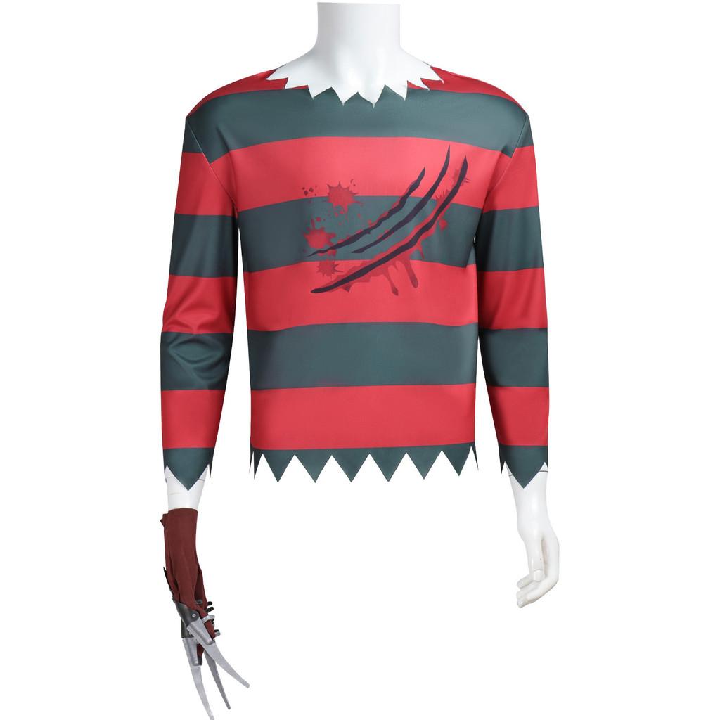 A Nightmare On Elm Street Freddy Krueger Cosplay Costume For Halloween Dress Up