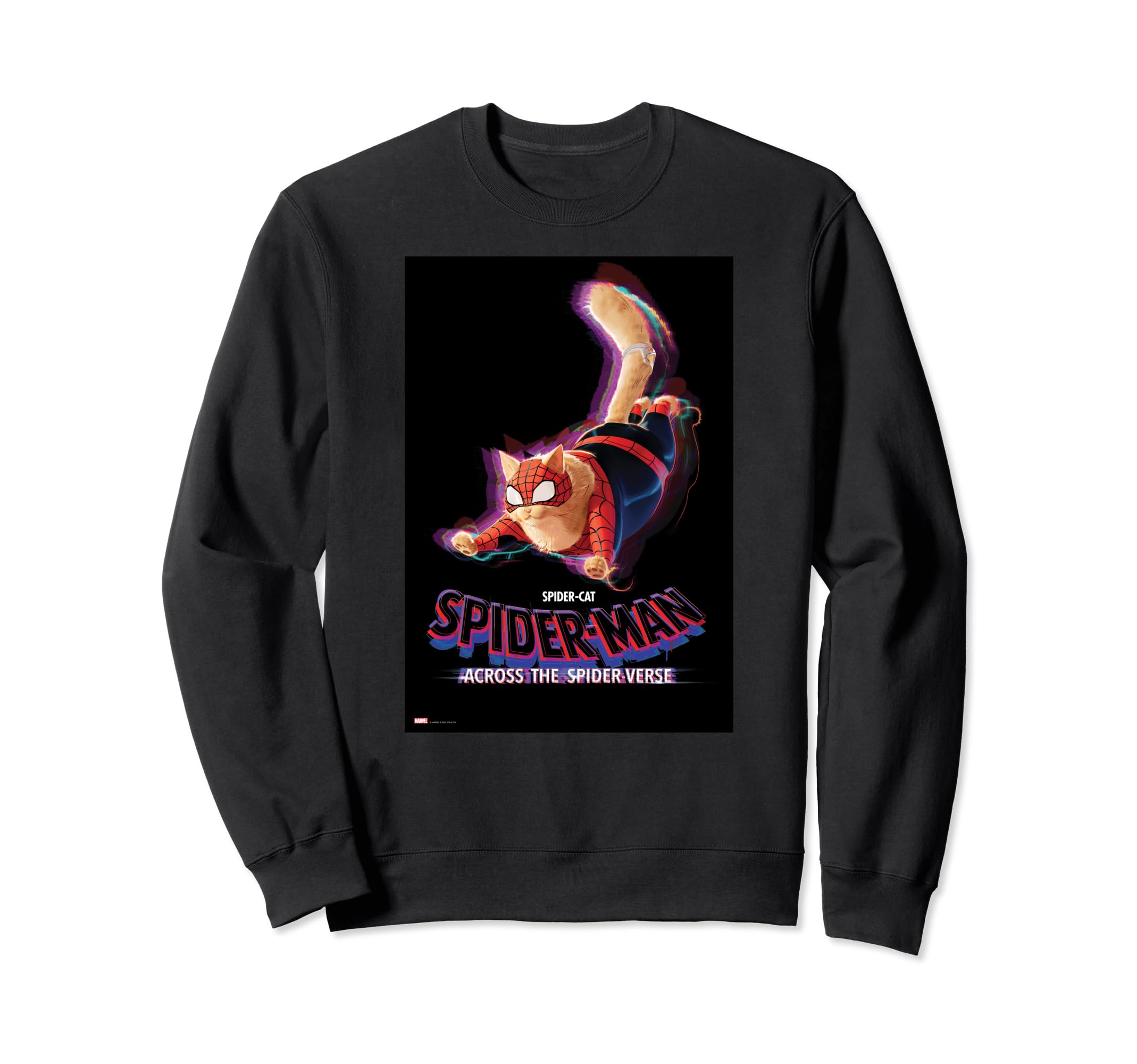

Marvel Spider-Man Across the Spider-Verse Spider-Cat Poster Art Sweatshirt