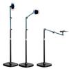 360° Rotating Retractable Floor-Stand Phone Streaming & Shooting Boom Arm