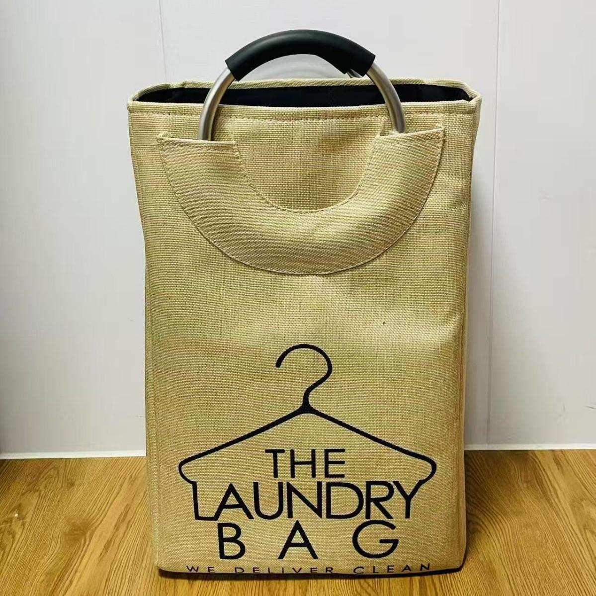 Household Dirty Clothes Basket - Foldable Storage Bag for Clothes, Miscellaneous Items, Fabric and Handbags