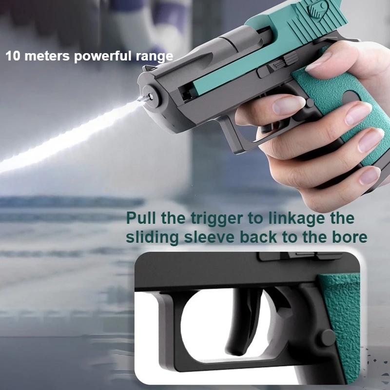 Mini pistola ad acqua manuale Desert Eagle Pistola Sparatutto Giocattolo da combattimento Pistola Gioco d'acqua Giocattolo estivo per esterni per Bambini Ragazzi Ragazze