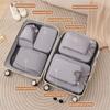 Travel Packing Cubes Memory Cloth Compression Luggage Organizer Bags for Clothes Underwear Storage Portable Partition Pouch