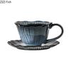 Gradient Painted Ceramic Cup&saucer Flower Edge Cups Dining Table Coffee Mug Milk Cup Afternoon Tea Teacup Fruit Juice Container