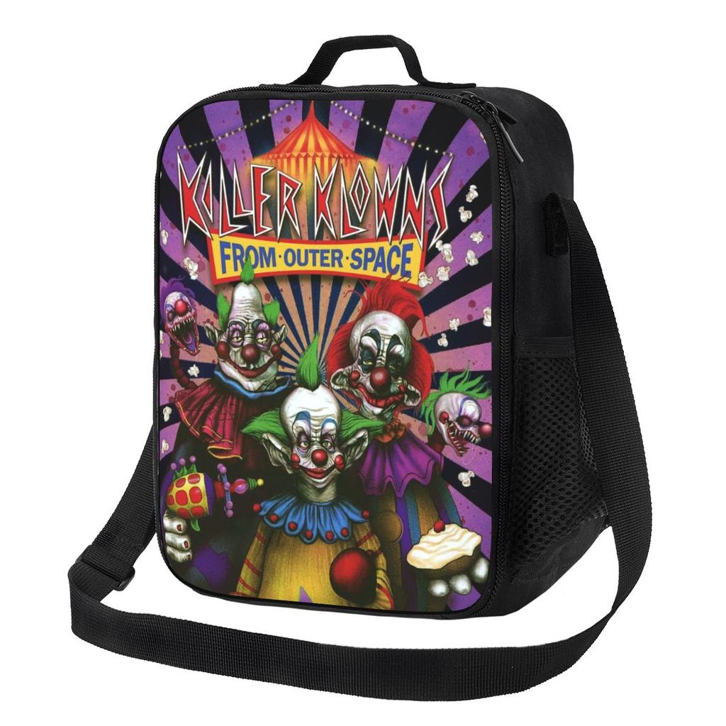 Bolsa de Almuerzo Térmica Killer Klowns From Outer Space para Mujer Contenedores de Almacenamiento Bento Cajas de Comida Contenedor Portátil Fiambrera Térmica Bolso