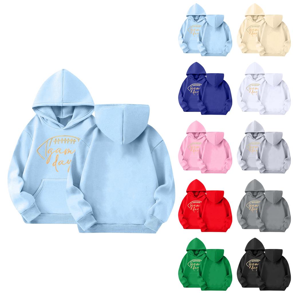 Cute Hoodies For Teen Children Trendy Preppy Hooded Sweatshirts Oversized Long Sleeve Shirts Clothes For Children