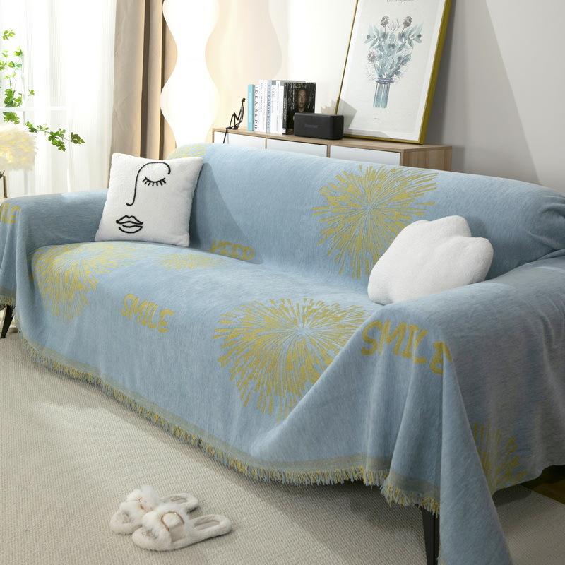 Copridivano Asciugamano Peluche Cuscino per Divano Autunno e Inverno Anti-graffio Universale All-Inclusive Copertura Tappetini Antiscivolo per Seduta