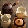 Dibblang Ceramic Side Handle Tea Pot - 420ml Gradient Brown