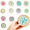 Colorful Seashell Cup Mat 10cm Coaster Insulation Pad Rattan Shell Cup Mat  Kitchen