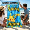 Custom Name Personalized card game Print Beach Towel, for Trip Camping Beach Party Home Decor, Birthday Gift for Family & Friends