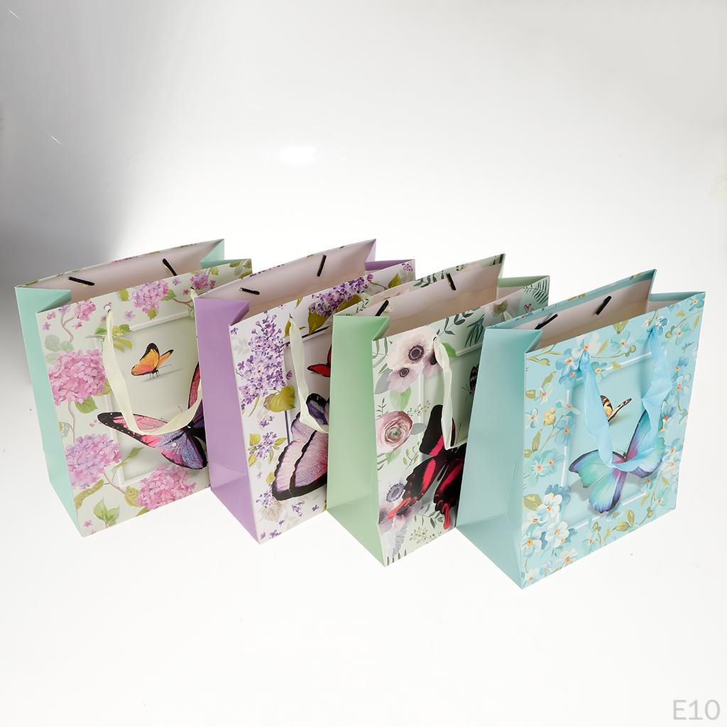 12 Pack Christmas Paper Gift Bags Goody candy pockets Birthday Wedding Party Supplies