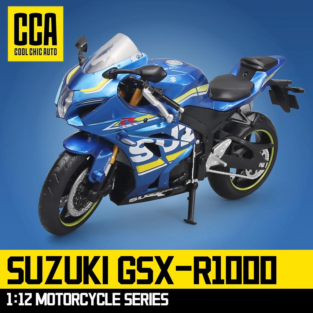 CCA 1:12 Scal SUZUKI GSX1000 Diecast Motorcycle Model - Realistic Design, Ideal for Bike Enthusiasts, Perfect Gift for All Ages