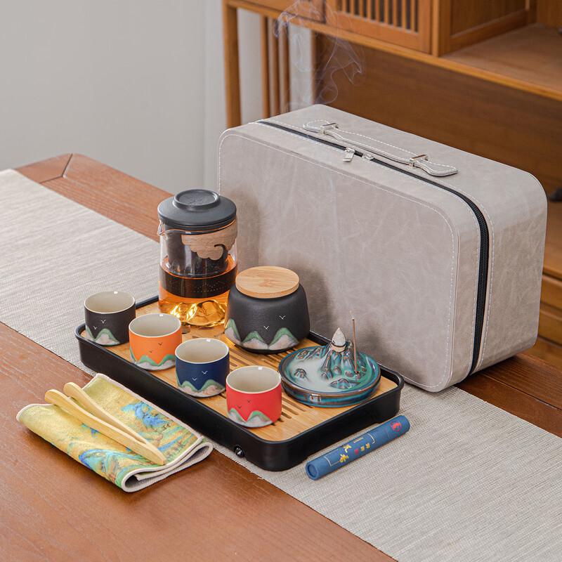 Portable Ceramic Quick Brew Tea Set Gift