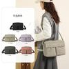 New Waterproof Nylon Cloth Niche Simple Multi-Compartment Printable Logo Bag Women'S Versatile Shoulder Messenger Bag