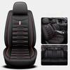 5- Seater Full Seat Universal Car Seat Cover, Breathable and Waterproof Faux Leather Automotive Seat Covers for Cars SUV Sedan