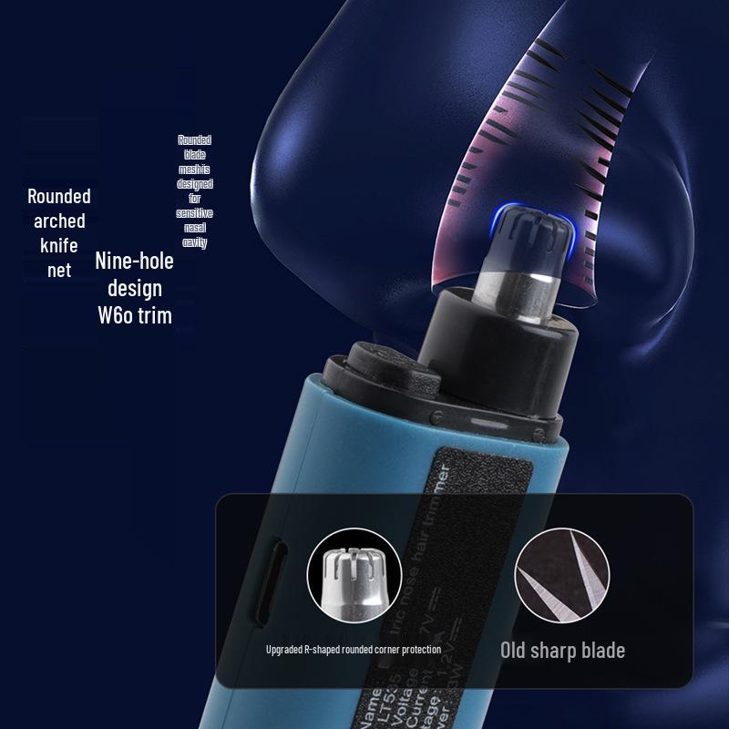Electric Nose Hair Trimmer with Digital Display for Men - Portable and Easy To Use