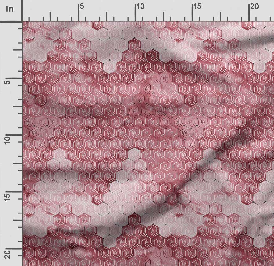 Soimoi Geometrischer Druck, Baumwollbatist, Quiltstoff, verkaufter Massenware 42 Zoll breit, mittelschwerer Baumwollstoff,