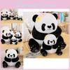 Adorable Plush Panda Toy Soft Stuffed Animal Perfect Kids Gift And Mascot