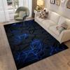 3D Abstract Mirror Geometric Illusion Area Rug Carpet for Home for Living Room Bedroom Sofa Decor Kids Play Non-slip Floor Mat