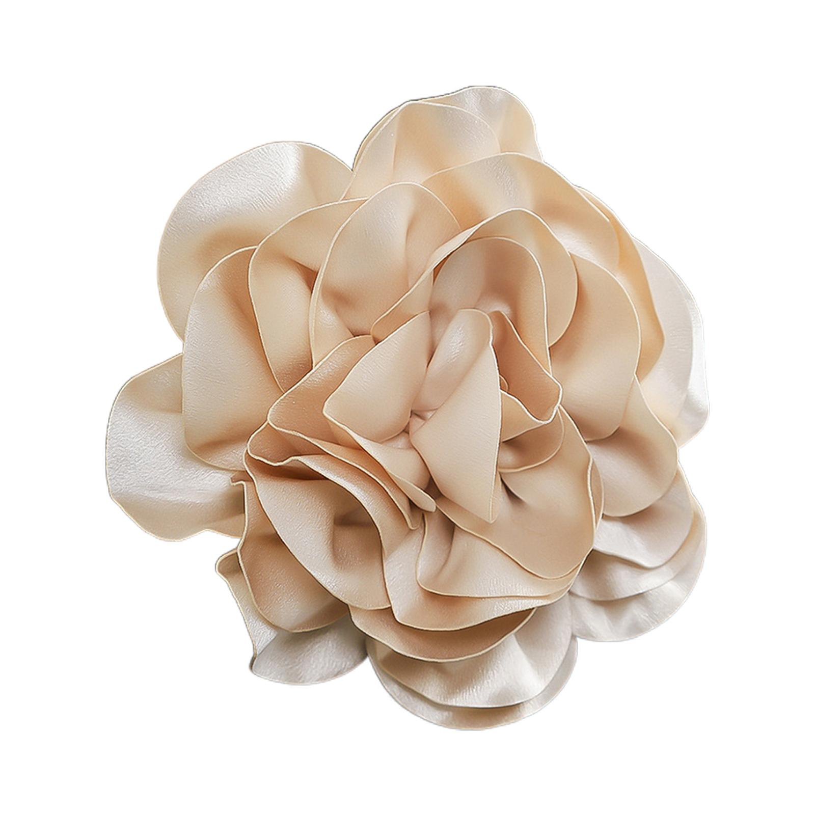 

Элегантная тканевая пионная булавка на лацкан, ручная работа, цветочная брошь, стильный значок для корсажа, модный аксессуар для вечеринок и ужинов