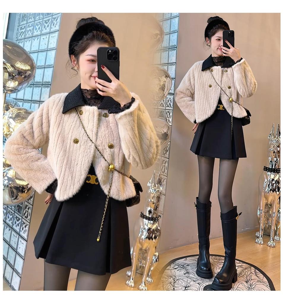 Haus Yayoi Mikro Mini Mini Uni Hoch Süß und Über dem Knie Perfekt für Große oder Größe L Damenrock, Mit Reißverschluss, Länge, Farbe, Taille, Reif, Länge,