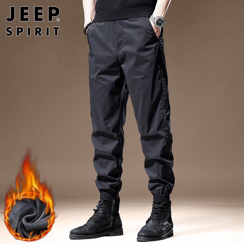 JEEP SPIRIT Men's Fleece-Lined Winter Jogger Pants