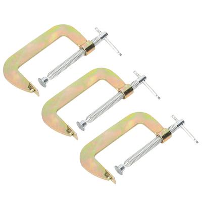 3 pezzi Morsetto a C Morsetto a G Lavorazione del legno Saldatura Supporto a mano Strumento da carpentiere 2 pollici