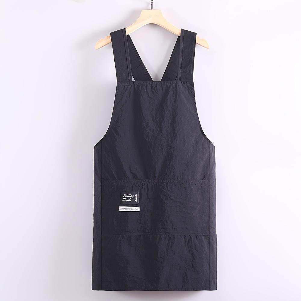 Durable Build, Stylish Black & Olive Green Cross-Strap Aprons - Adjustable, Polyester Kitchen Aprons with Pockets for Cooking, Baking, and Dining