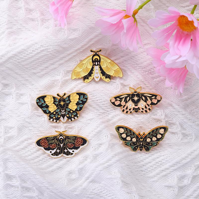 

Japanese Cute Moth Butterfly Metal Brooch - Perfect for Biology Students