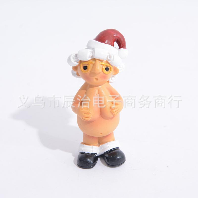 Naked Santa Naughty Christmas Tree Pendant New Resin Naughty Santa Christmas Tree Pendant